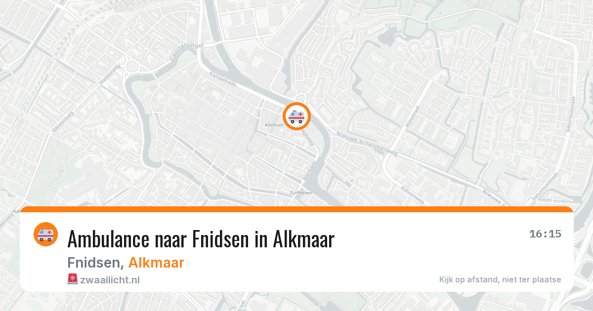 Ambulance naar Fnidsen in Alkmaar — 21 jul 2026