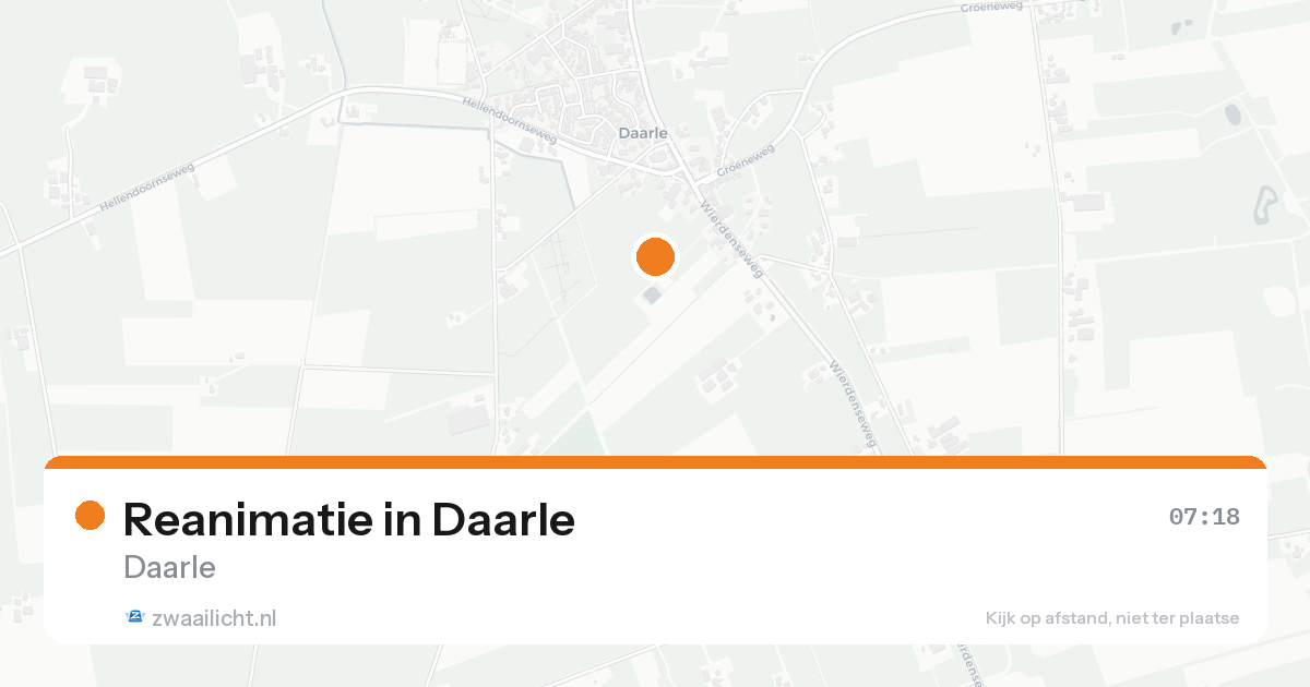 Reanimatie in Daarle — 11 aug 2026