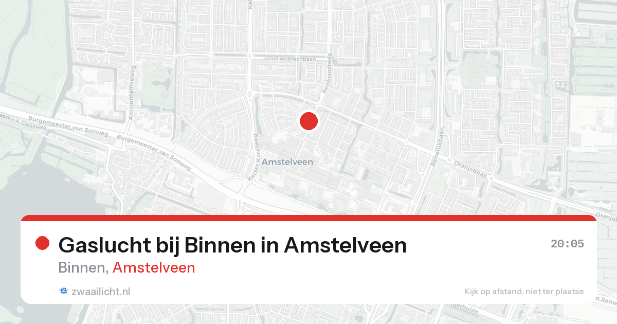 Gaslucht bij Binnen in Amstelveen — 28 mei 2026