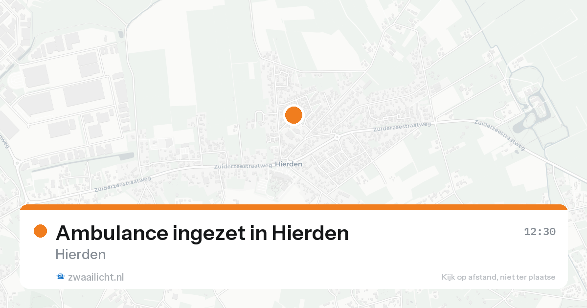 Ambulance ingezet in Hierden — 19 aug 2026