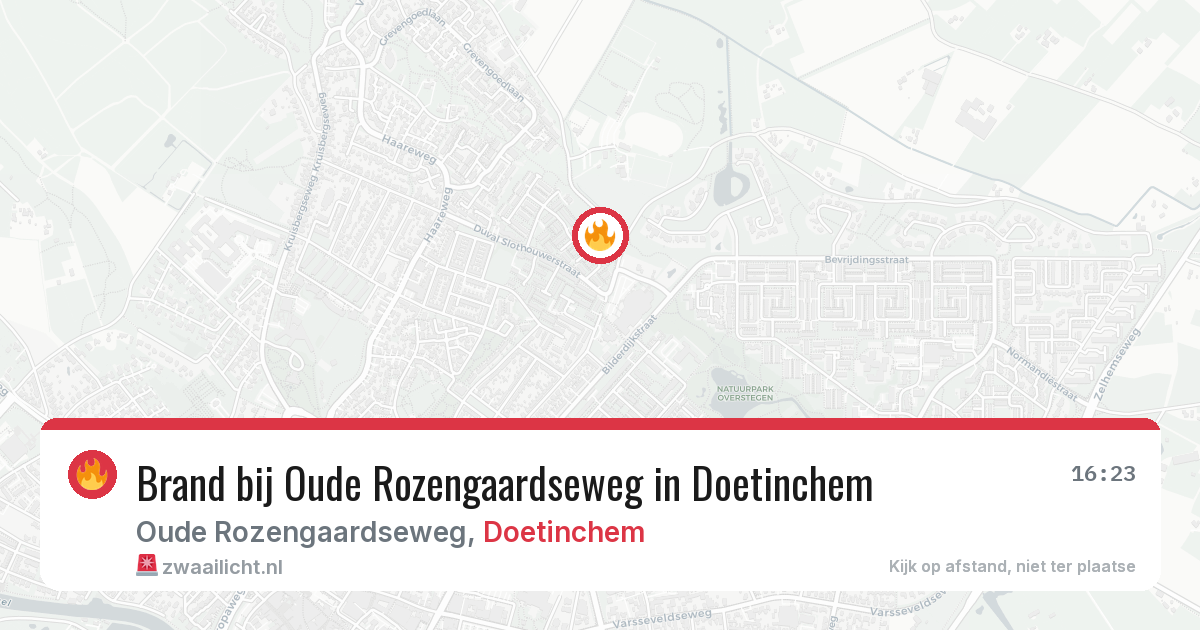 Brand bij Oude Rozengaardseweg in Doetinchem — 5 jun 2026