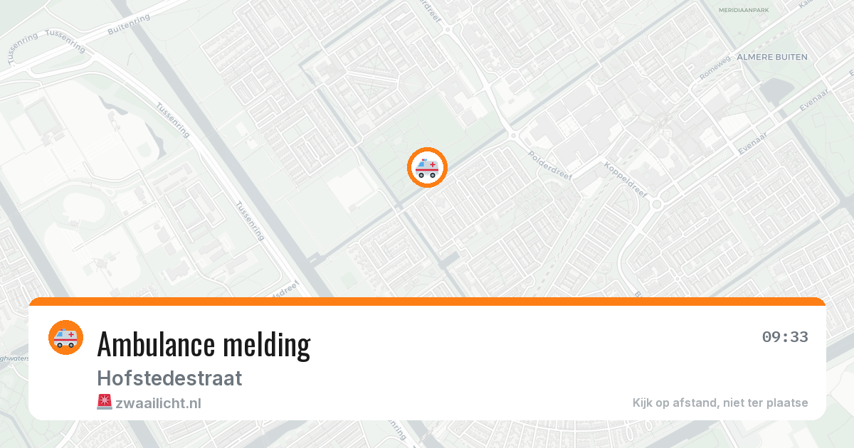 Ambulance melding — 30 mei 2026