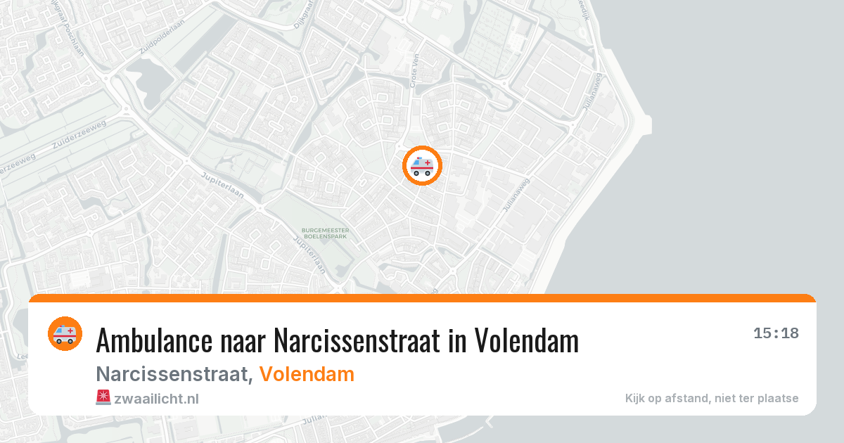 Ambulance naar Narcissenstraat in Volendam — 26 jun 2026
