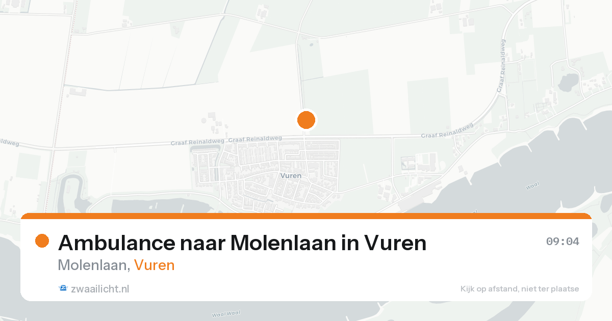 Ambulance naar Molenlaan in Vuren — 23 aug 2026
