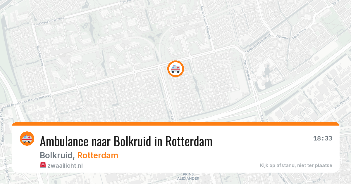 Ambulance naar Bolkruid in Rotterdam — 6 aug 2026