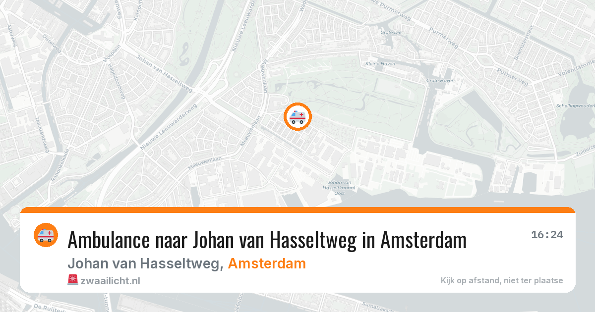 Ambulance naar Johan van Hasseltweg in Amsterdam — 25 mei 2026