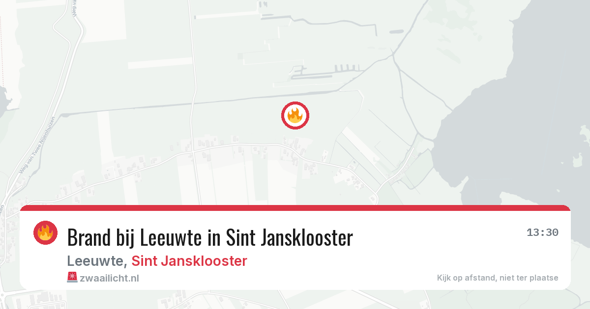 Brand bij Leeuwte in Sint Jansklooster — 19 feb 2026