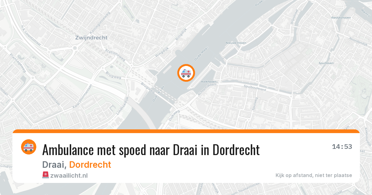 Ambulance met spoed naar Draai in Dordrecht — 22 jun 2026