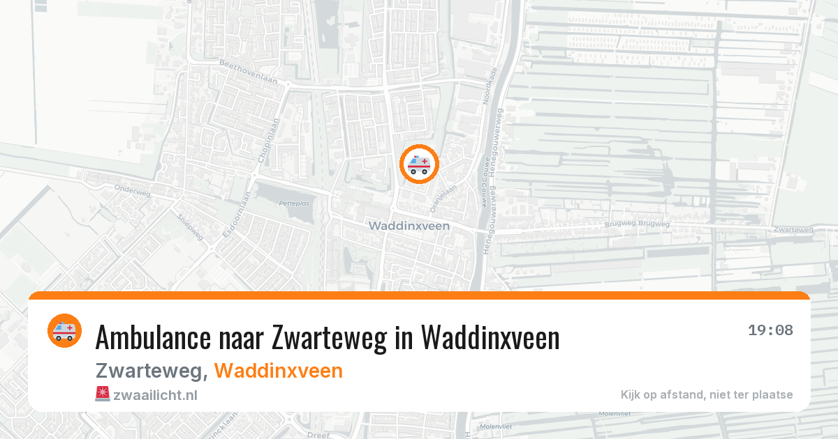 Ambulance naar Zwarteweg in Waddinxveen — 4 apr 2026