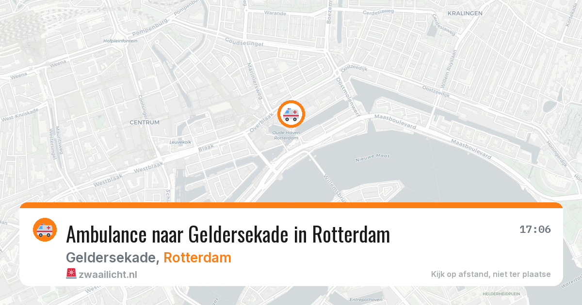 Ambulance naar Geldersekade in Rotterdam — 11 apr 2026