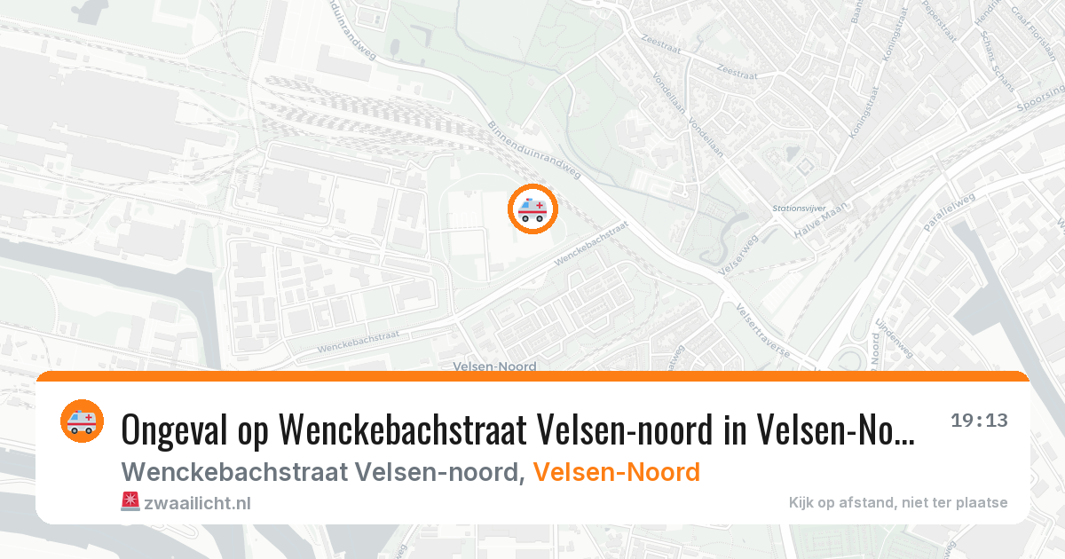Ongeval op Wenckebachstraat Velsen-noord in Velsen-Noord — 1 mei 2026