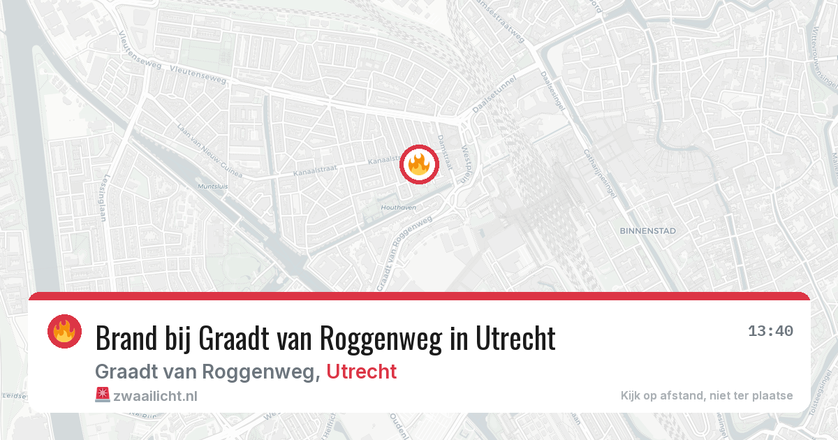 Brand bij Graadt van Roggenweg in Utrecht — 24 mei 2026