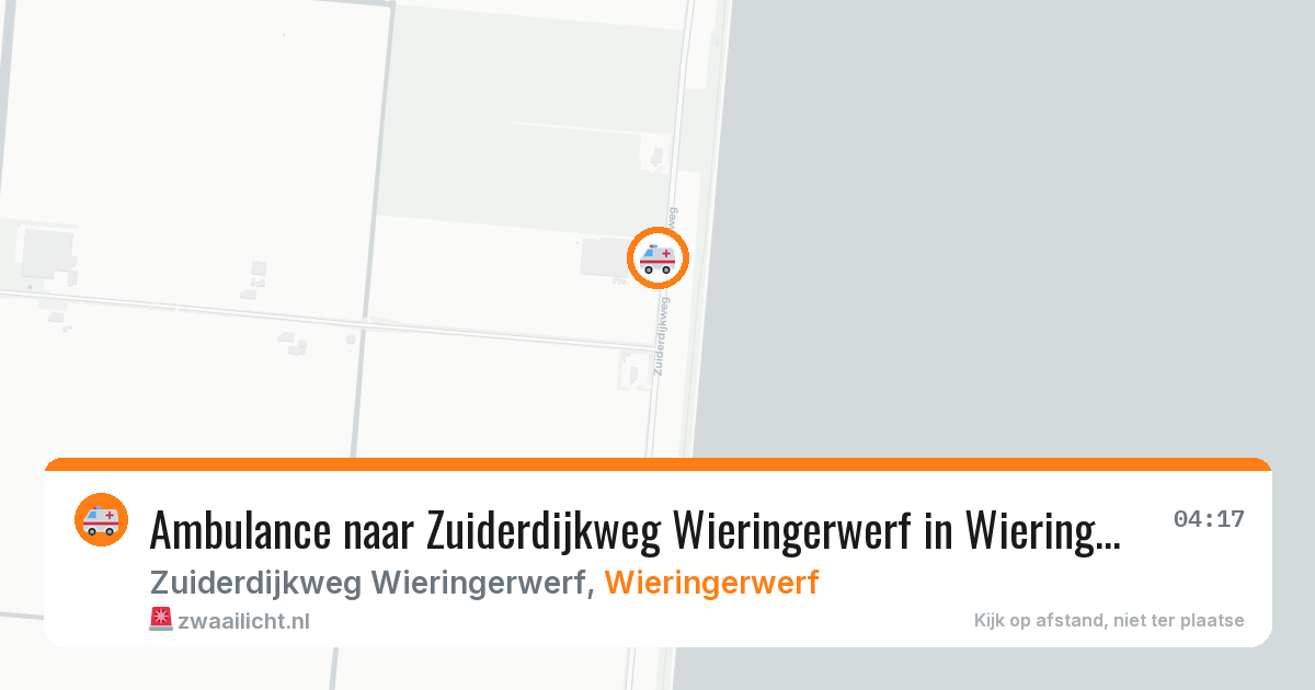 Ambulance naar Zuiderdijkweg Wieringerwerf in Wieringerwerf — 29 jun 2026
