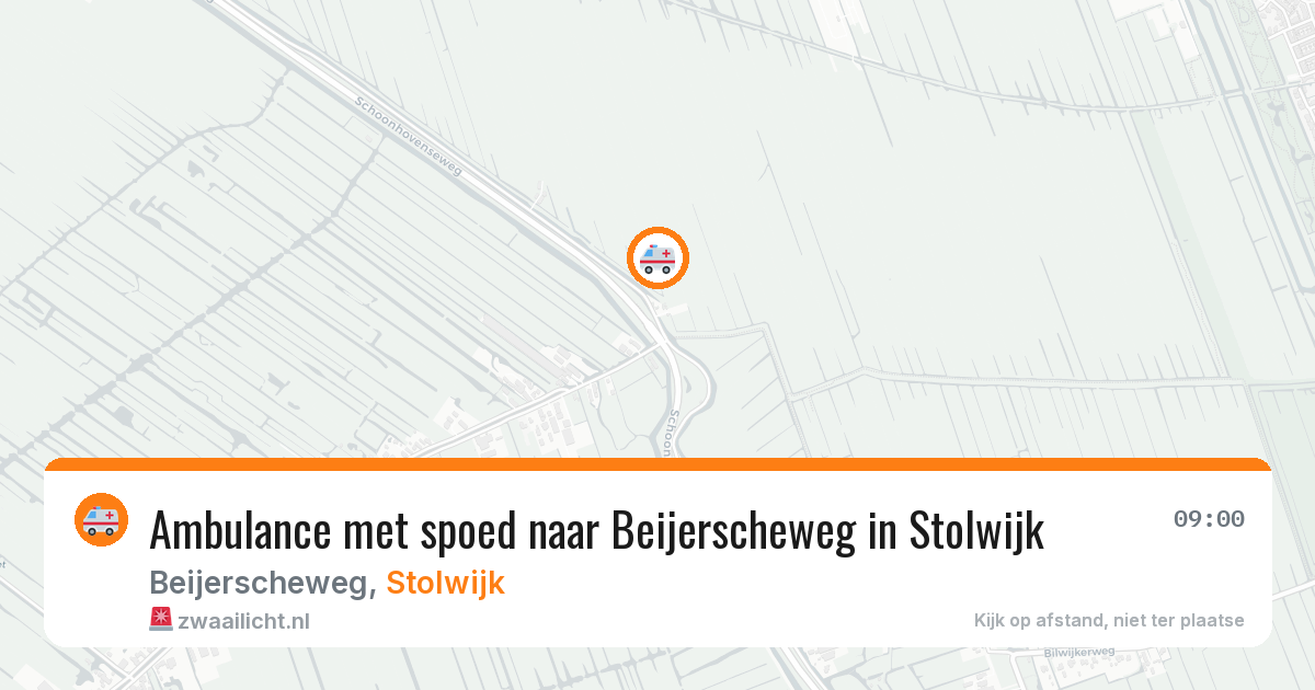 Ambulance met spoed naar Beijerscheweg in Stolwijk — 22 mrt 2026