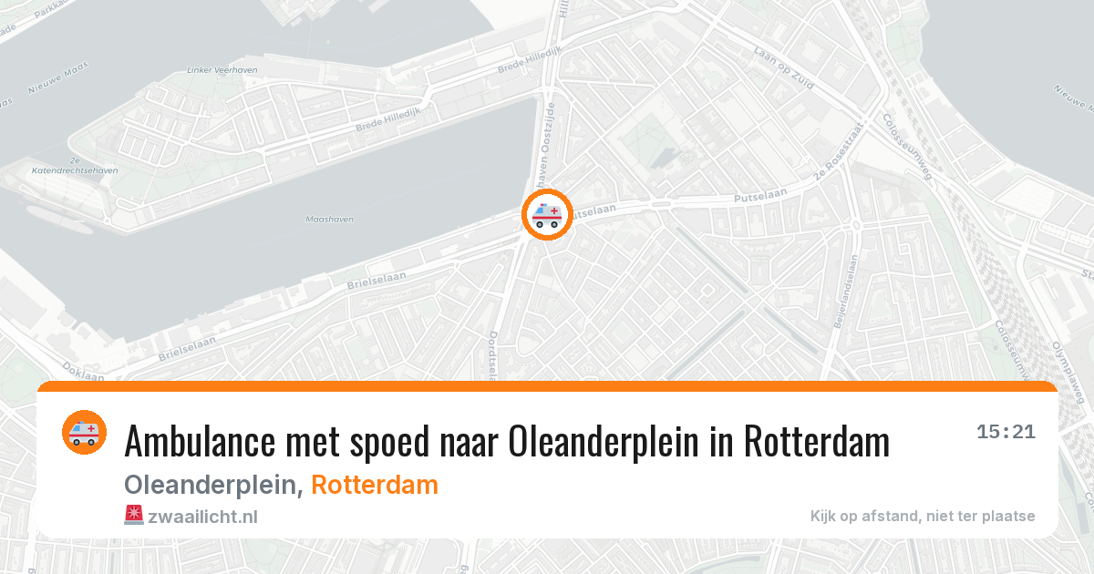 Ambulance met spoed naar Oleanderplein in Rotterdam — 7 apr 2026