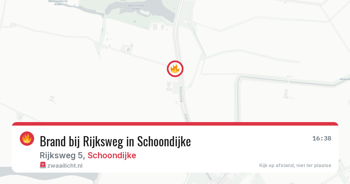 Brand bij Rijksweg in Schoondijke — 28 mei 2026