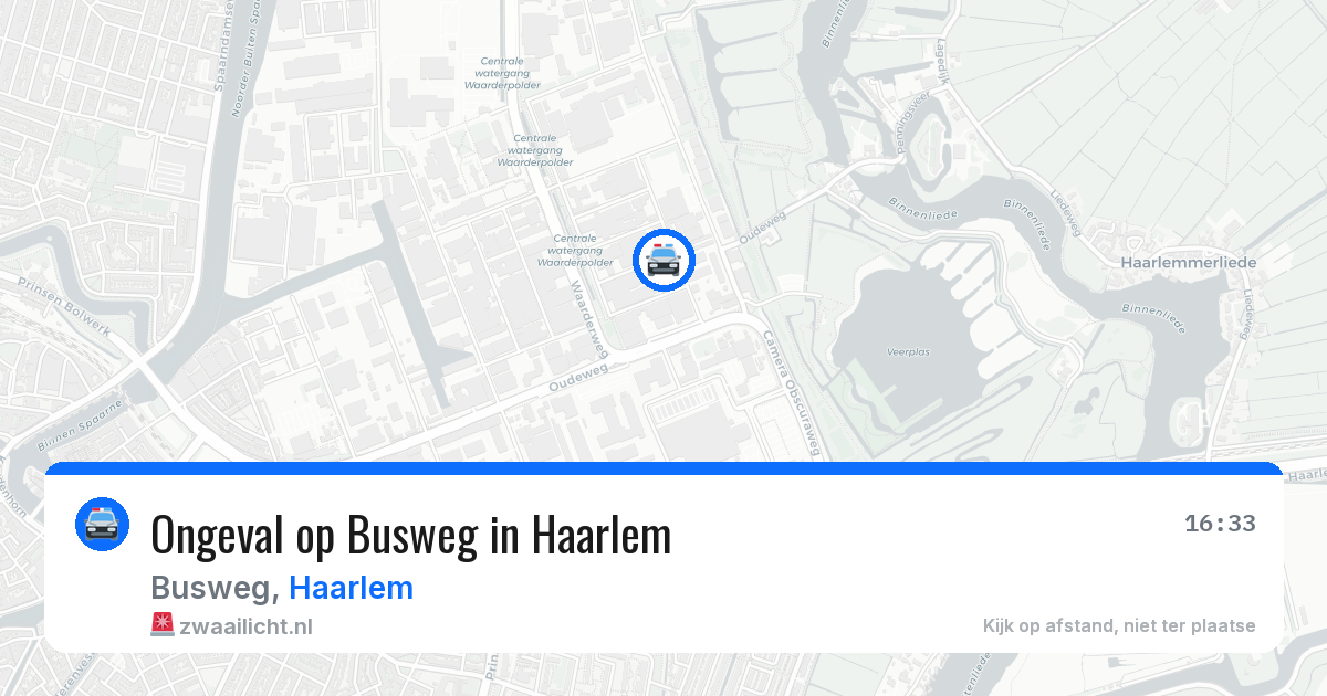 Ongeval op Busweg in Haarlem — 11 mei 2026