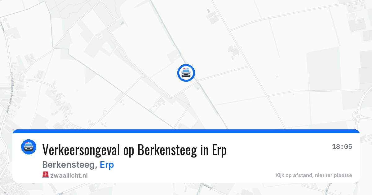 Verkeersongeval op Berkensteeg in Erp — 10 feb 2026