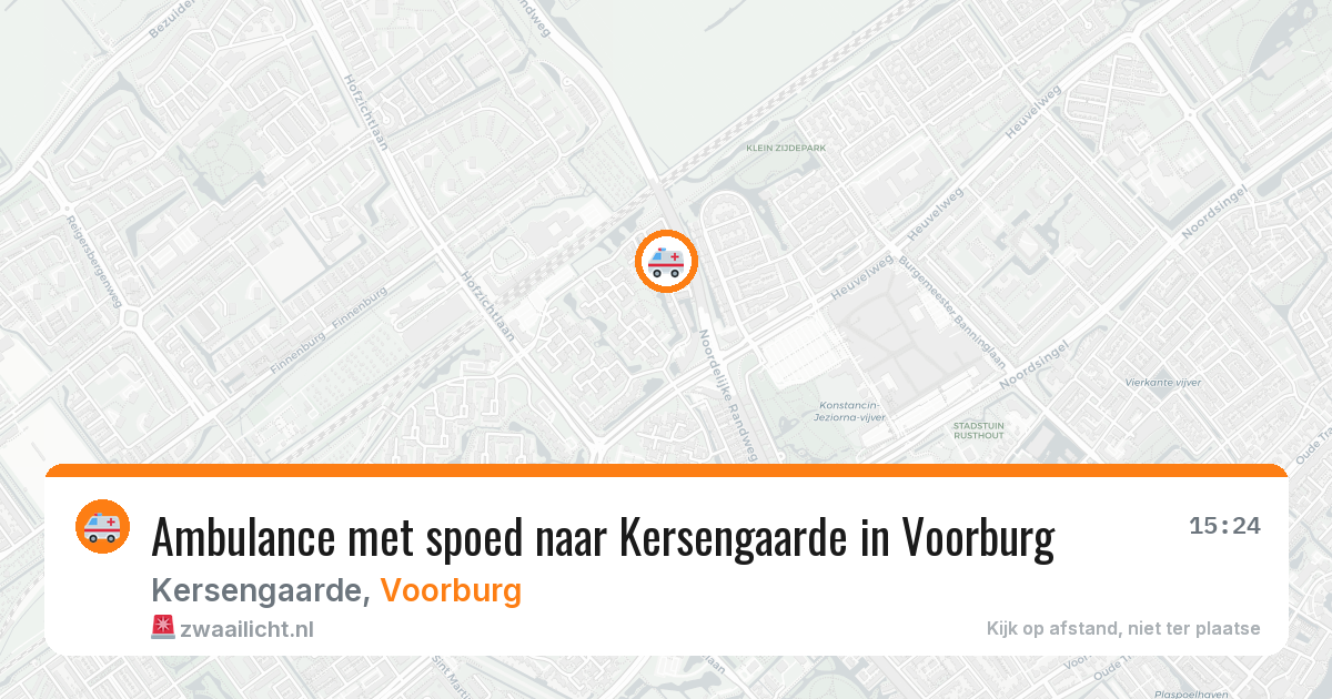 Ambulance met spoed naar Kersengaarde in Voorburg — 9 jul 2026