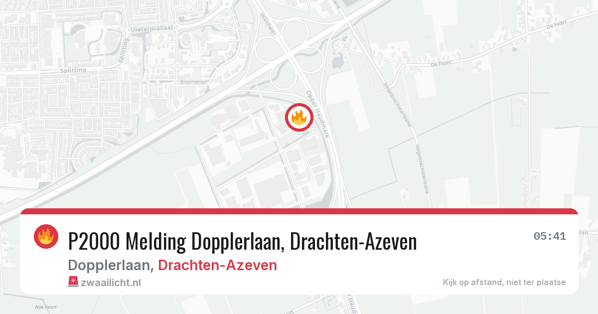 P2000 Melding Dopplerlaan, Drachten-Azeven — 9 feb 2026