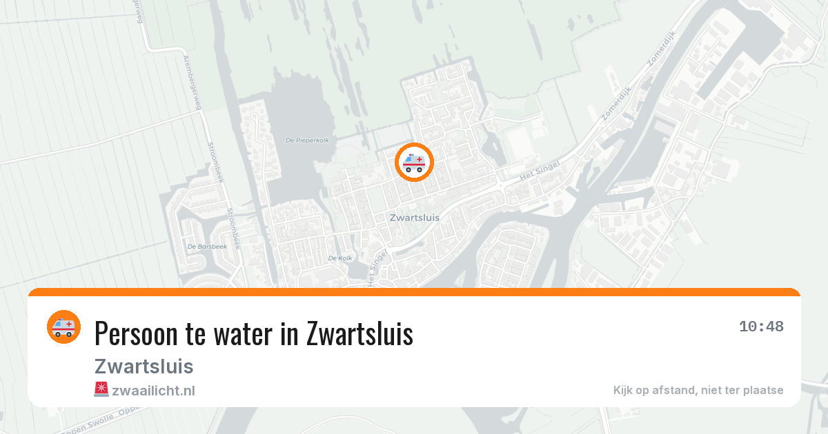 Persoon te water in Zwartsluis — 3 mei 2026