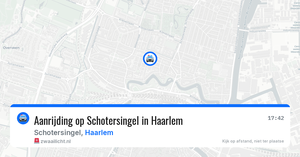 Aanrijding op Schotersingel in Haarlem — 25 jun 2026