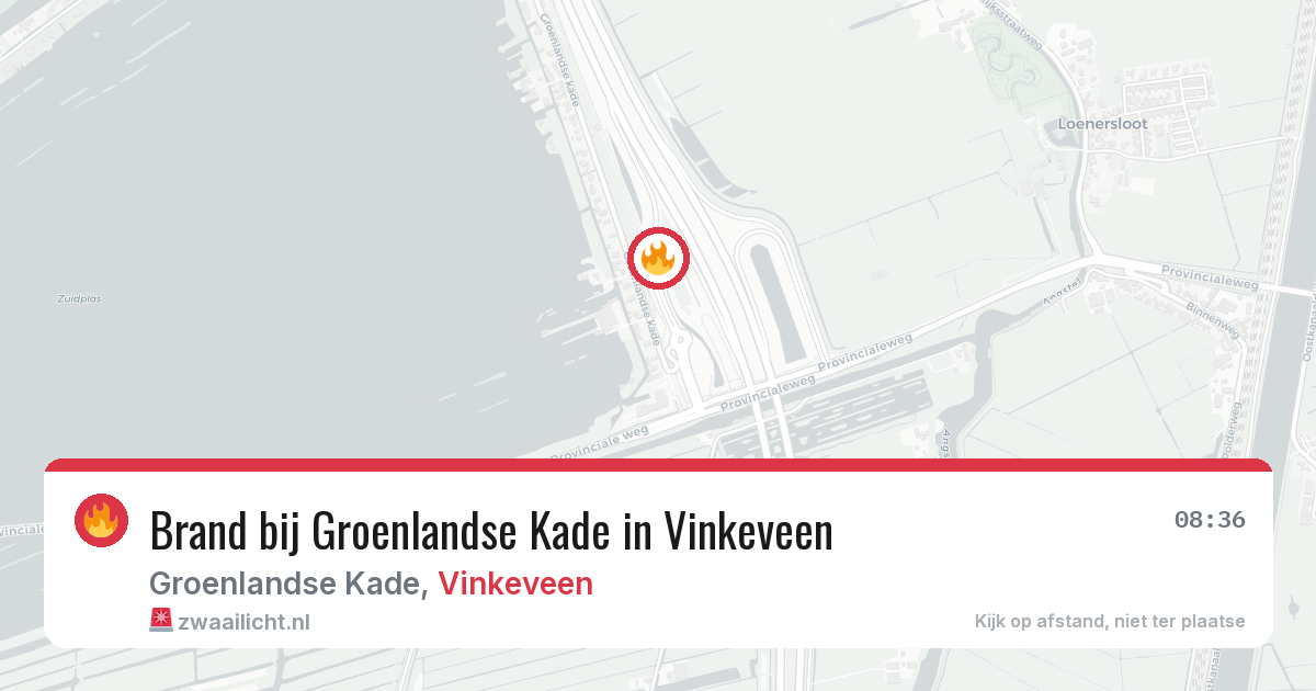 Brand bij Groenlandse Kade in Vinkeveen — 28 jun 2026