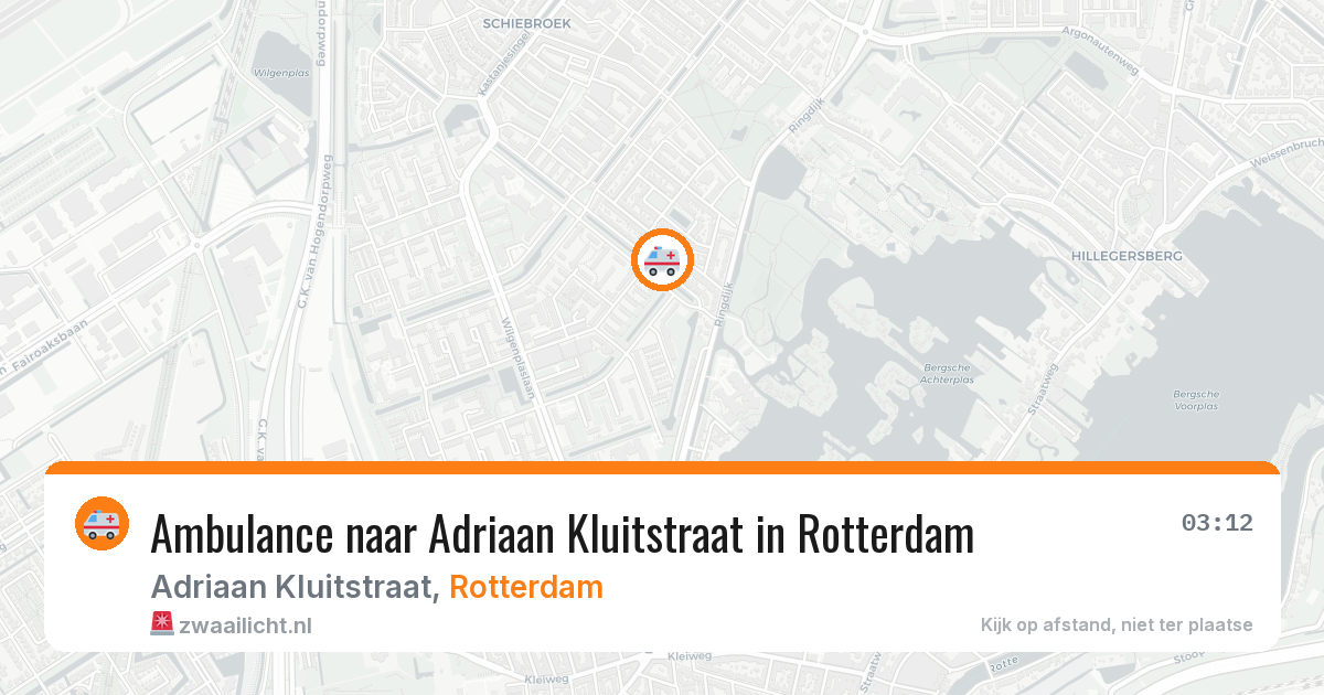 Ambulance naar Adriaan Kluitstraat in Rotterdam — 29 jan 2026
