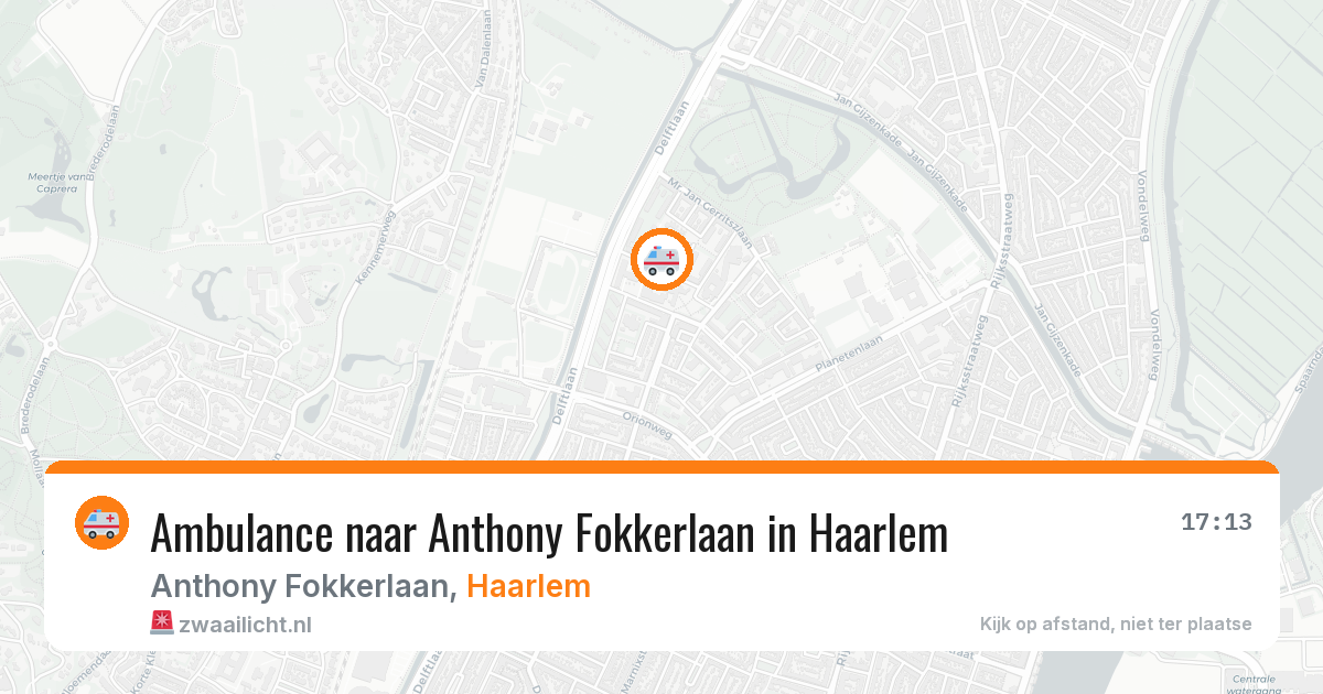 Ambulance naar Anthony Fokkerlaan in Haarlem — 4 mrt 2026