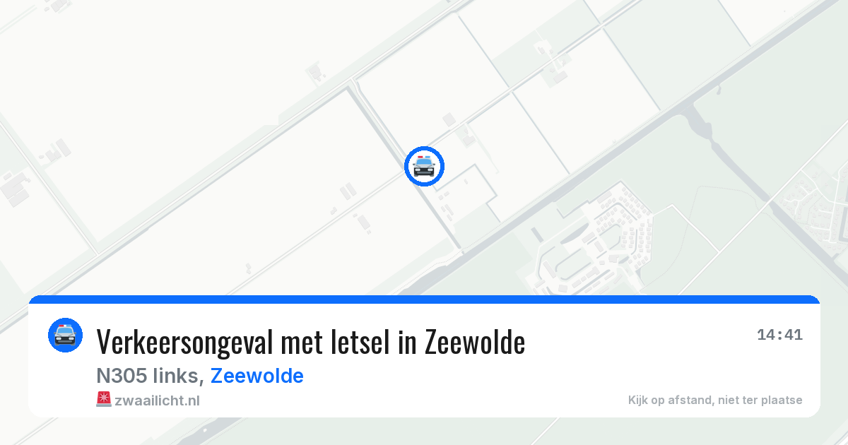 Verkeersongeval met letsel in Zeewolde — 9 aug 2026