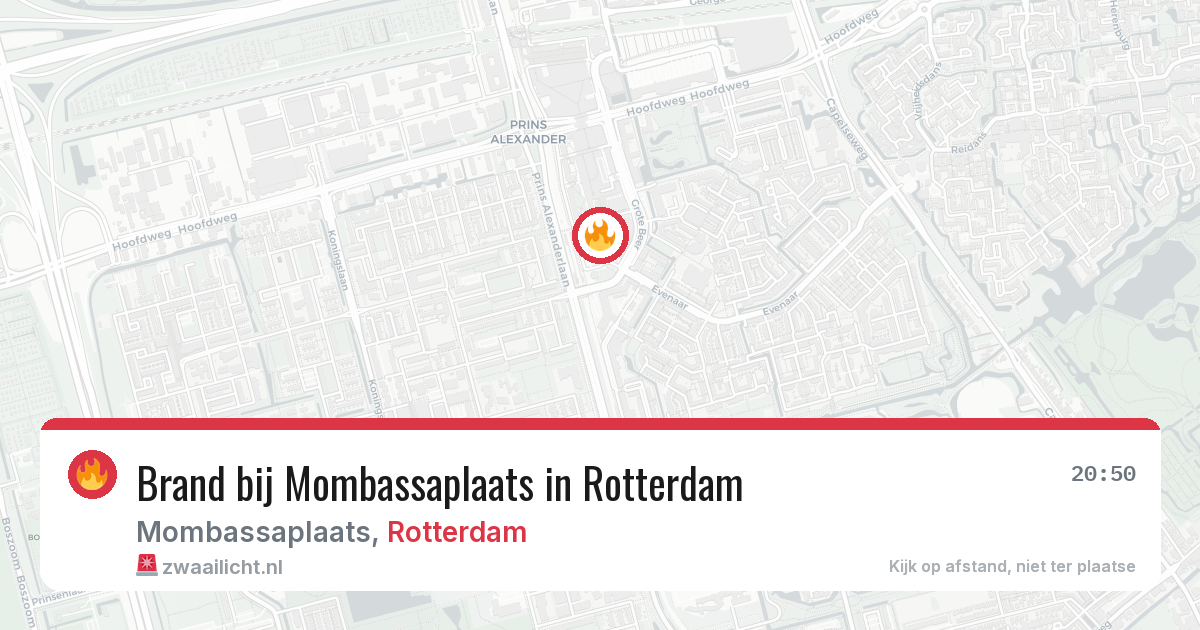 Brand bij Mombassaplaats in Rotterdam — 10 jul 2026