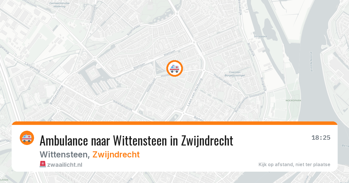 Ambulance naar Wittensteen in Zwijndrecht — 12 mei 2026