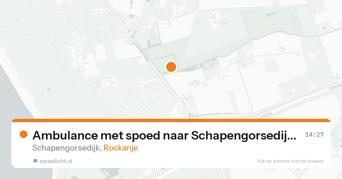 Ambulance met spoed naar Schapengorsedijk in Rockanje — 7 jul 2026