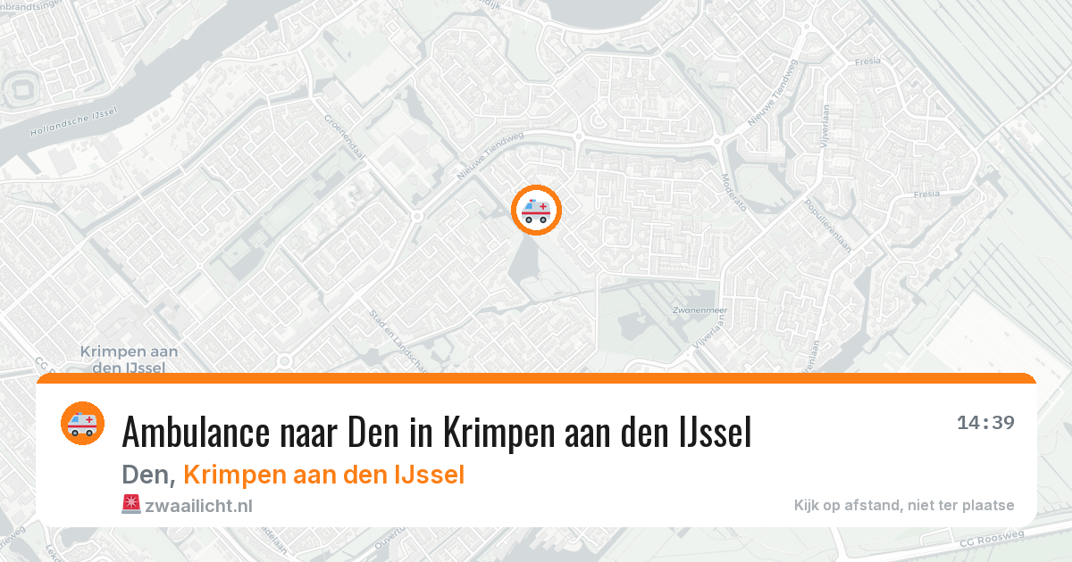 Ambulance naar Den in Krimpen aan den IJssel — 25 mrt 2026