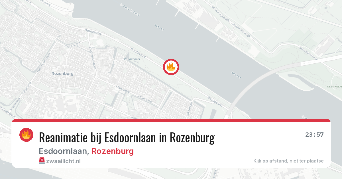 Reanimatie bij Esdoornlaan in Rozenburg — 19 jul 2026