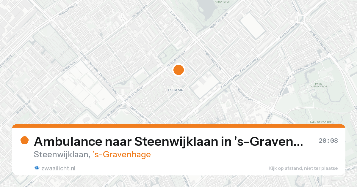 Ambulance naar Steenwijklaan in 's-Gravenhage — 24 aug 2026