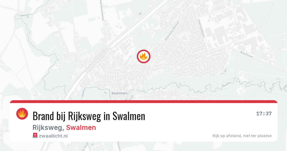 Brand bij Rijksweg in Swalmen — 6 jul 2026
