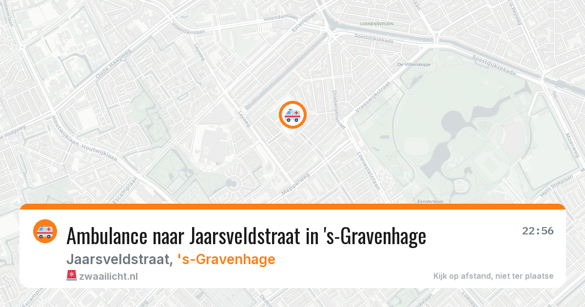Ambulance naar Jaarsveldstraat in 's-Gravenhage — 8 aug 2026
