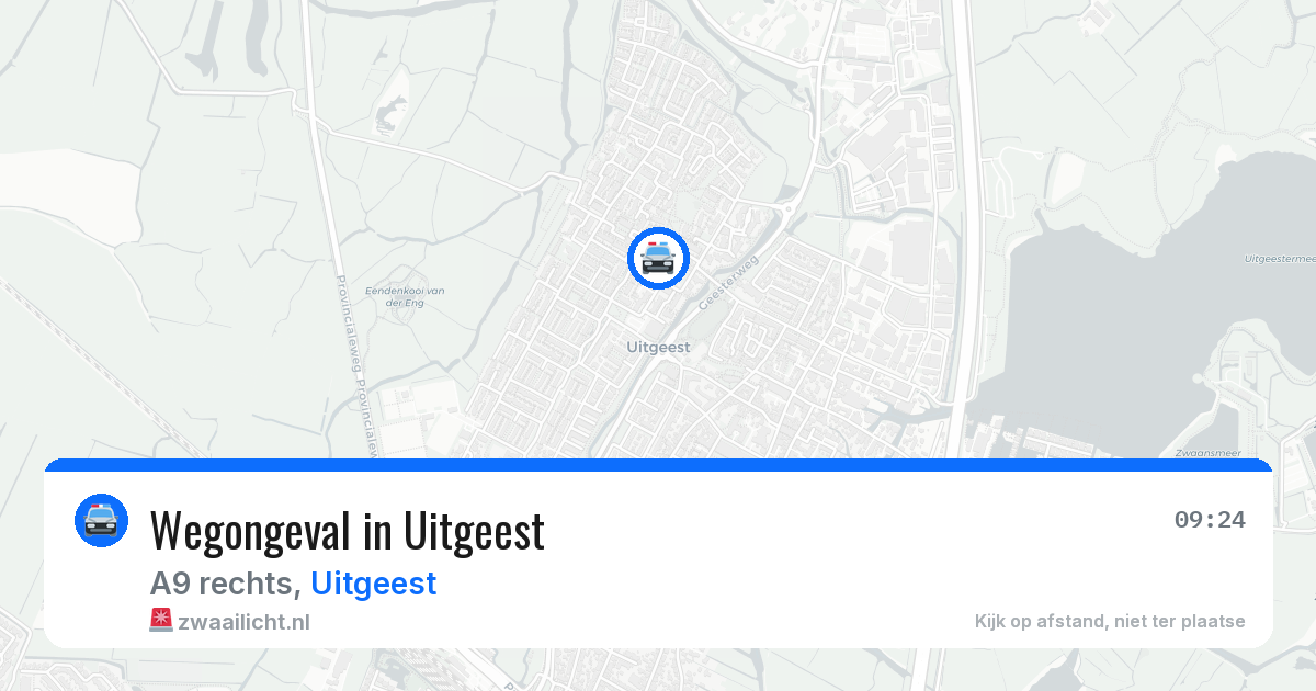 Wegongeval in Uitgeest — 5 jun 2026