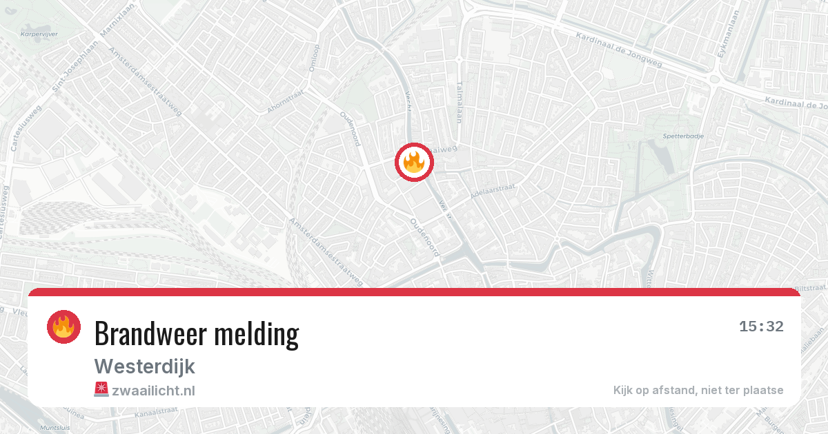 Brandweer melding — 7 jul 2026
