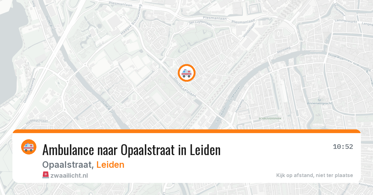 Ambulance naar Opaalstraat in Leiden — 3 jun 2026