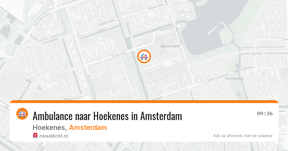 Ambulance naar Hoekenes in Amsterdam — 2 apr 2026