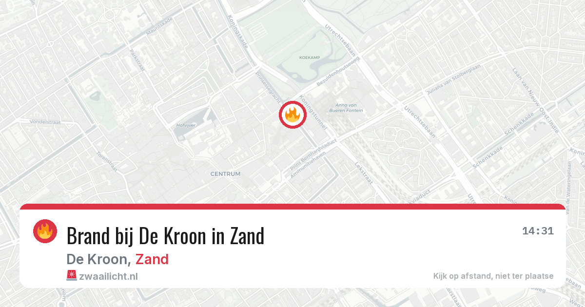Brand bij De Kroon in Zand — 19 jun 2026