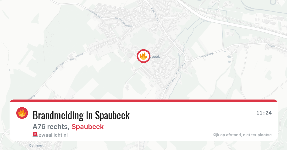 Brandmelding in Spaubeek — 14 aug 2026