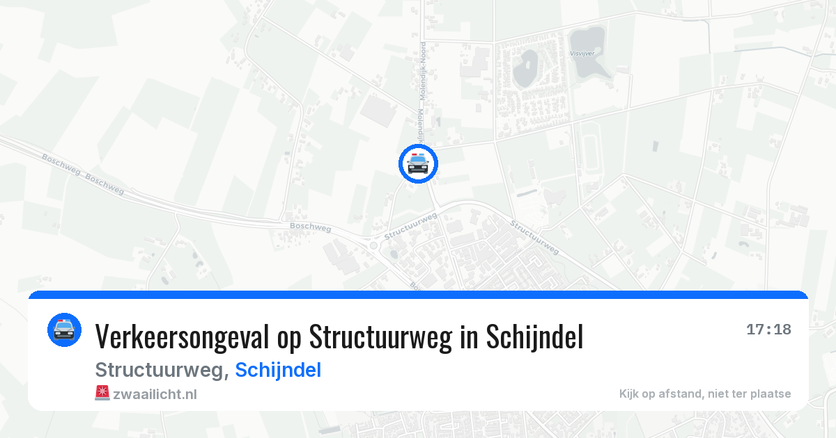 Verkeersongeval op Structuurweg in Schijndel — 22 jan 2026