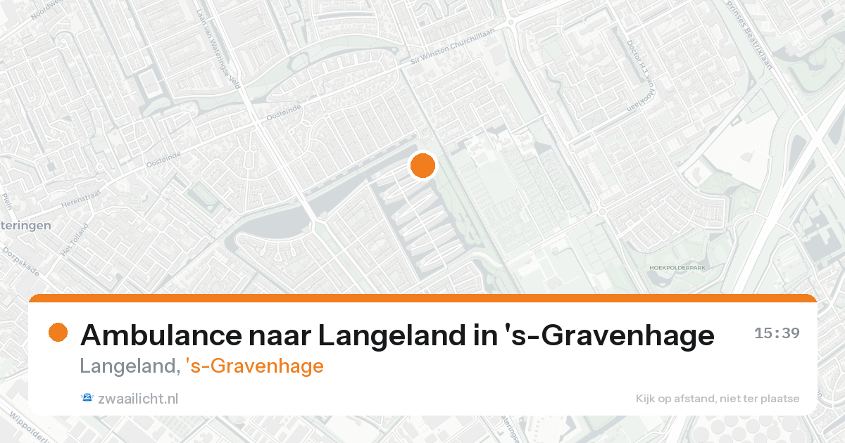 Ambulance naar Langeland in 's-Gravenhage — 22 aug 2026