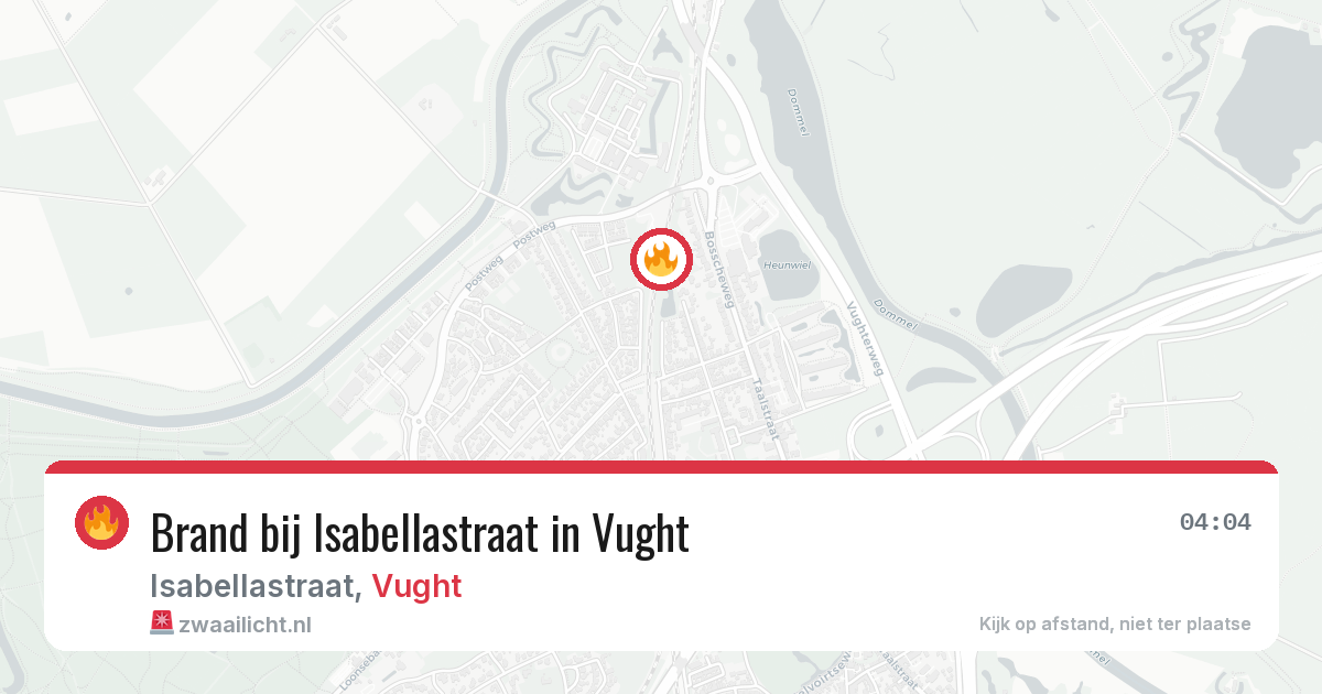 Brand bij Isabellastraat in Vught — 17 jun 2026