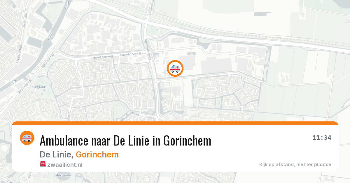 Ambulance naar De Linie in Gorinchem — 27 apr 2026