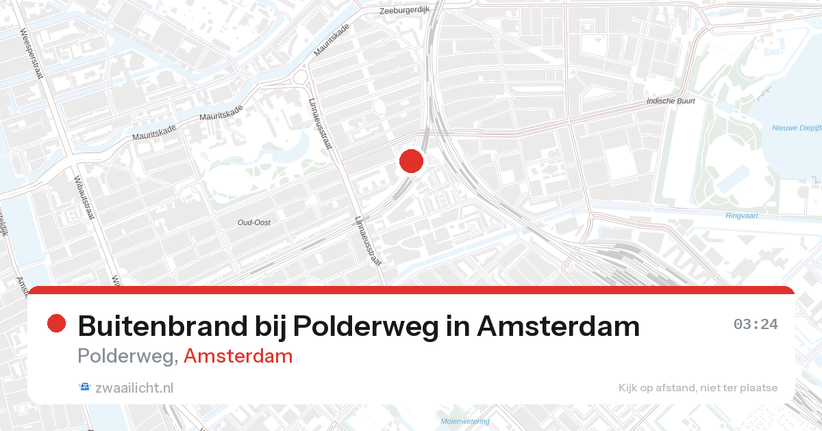 Buitenbrand bij Polderweg in Amsterdam — 24 jul 2026