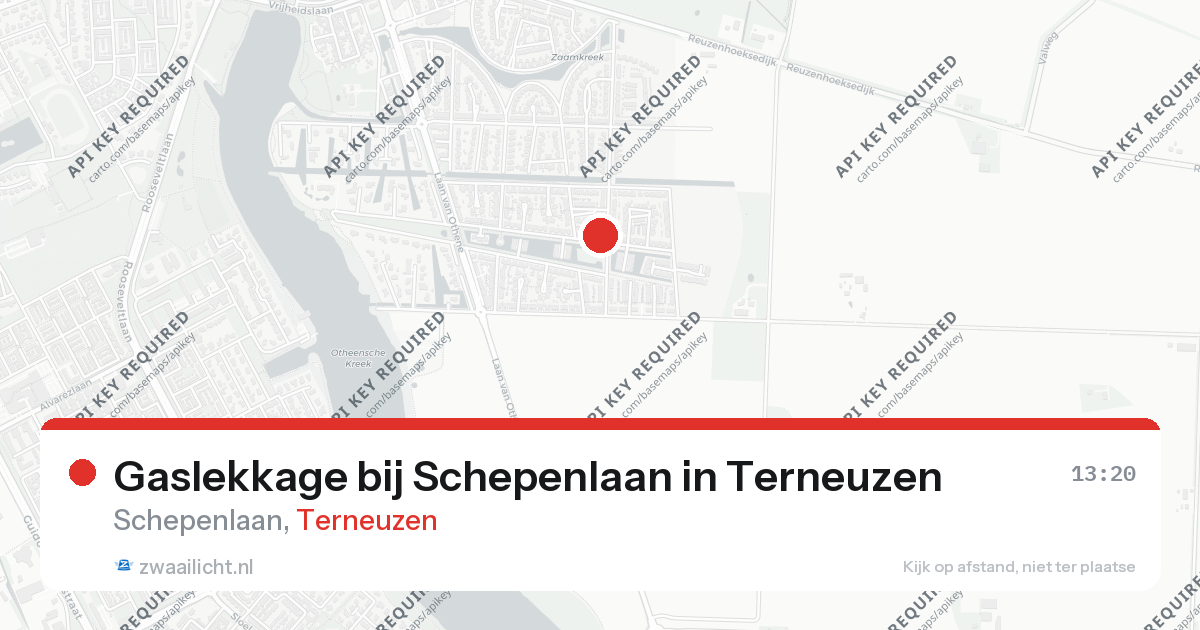 Gaslekkage bij Schepenlaan in Terneuzen — 26 aug 2026